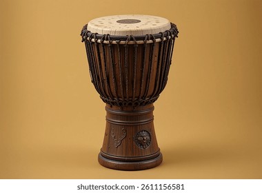 Drum african drum jembe wood-carved drum drumhead leather african culture