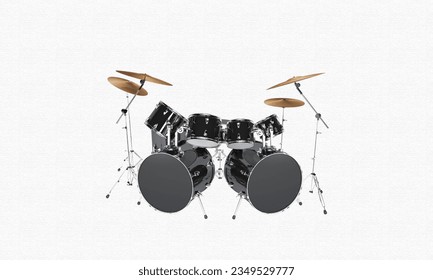 Drum kit: A collection of drums and cymbals played together using sticks and pedals, forming the rhythmic backbone of a band.