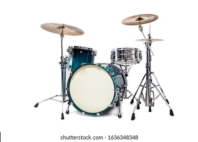 Drum Kit Isolated On White Background