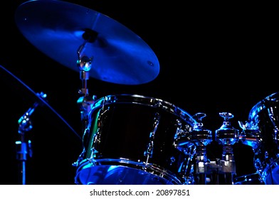 Drum Kit On The Stage