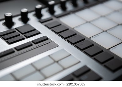 Drum Machine For Electronic Music Production. Compose New Musical Tracks With Professional Beat Machine Device