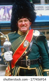 The Drum Major For The St. Patrick's Day Parade, NY City