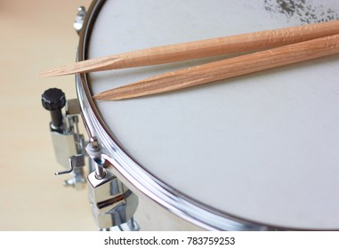 Drum And Old Broken Sticks