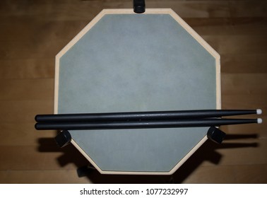 Drum Practice Pad With Sticks