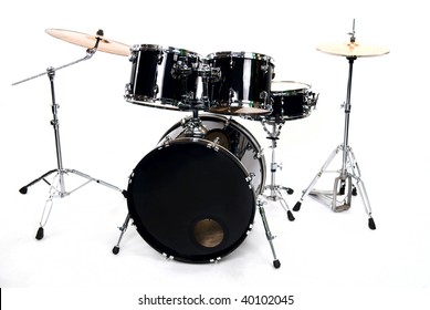 Drum Set On White - Studio Shot