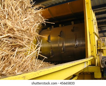 Drum To The Tearing Apart Of Straw From Straw Combustion In A Biomass Boiler