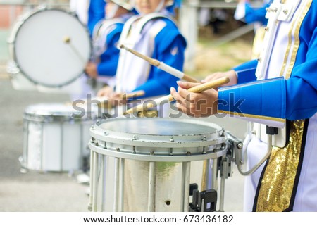 Drummer snare percussion marching band