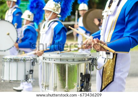 Drummer snare percussion marching band