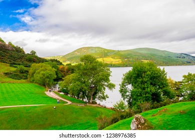 Drumnadrochit Scotland October 2017 Scottish Highlands Stock Photo ...