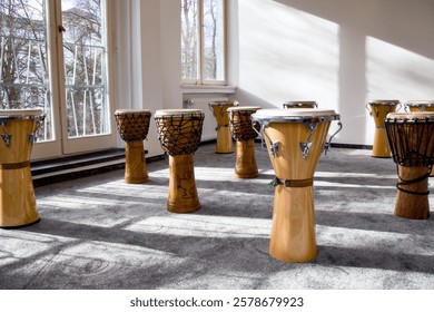 Drums for a drum class 