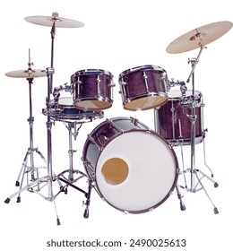 A "drums kit" typically consists of a set of percussion instruments, including drums, cymbals, and various hardware. - Powered by Shutterstock