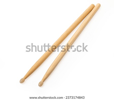 The drumstick is isolated on a white background with clipping path