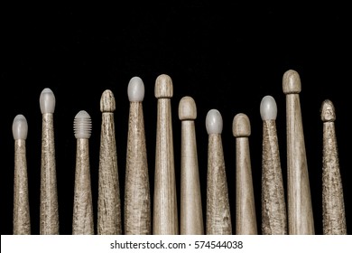 Drumsticks on a black background. Beautiful drumsticks - Powered by Shutterstock