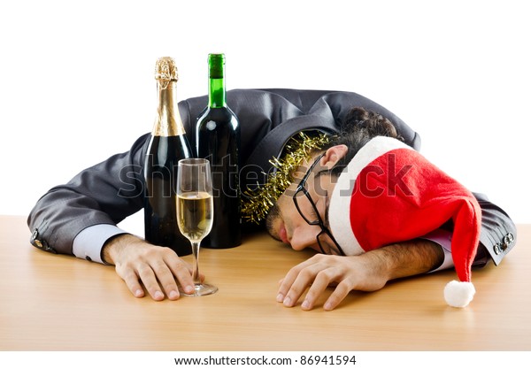 Drunken Businessman After Office Christmas Party Stock Photo (Edit Now ...