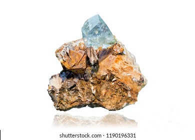 Drusa Blue Topaz, Lenidolite, Muscovite, Microcline