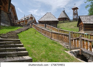 Drvengrad, Zlatibor District, Serbia - traditional ethno village build for Emir Kusturica's film Life is a Miracle