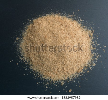 Dry Baker's yeast,  beer yeast on grey stone background