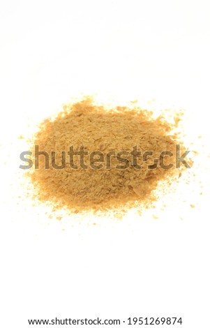 Dry Baker's yeast,  beer yeast on white background