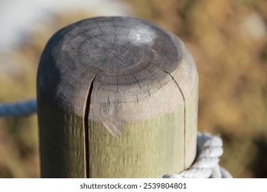 Dry beam log closeup structure