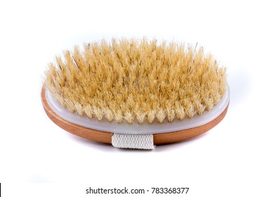 Dry Body Brush On A White Background