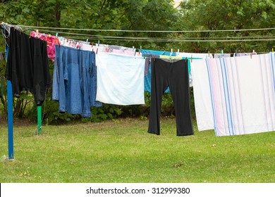 Laundry Dry On Clothesline Stock Photo (Edit Now) 1507881074