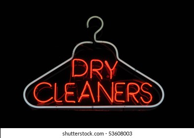 Dry Cleaner Hanger Neon Sign Light