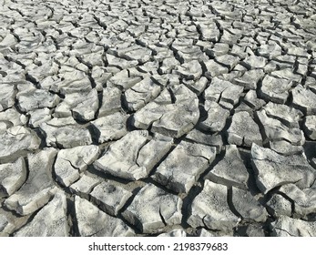 Dry Cracked Desert. Global Warming Concept. Turkey