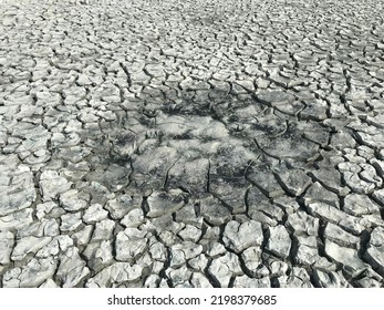 Dry Cracked Desert. Global Warming Concept. Turkey