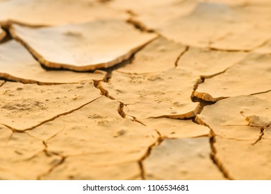 Dry cracked earth texture, soil background, Surface of a grungy dried cracking parched earth for textural, clay desertv, Represents drought, famine ,Shortage of drinking water