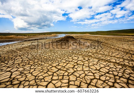 Dry desertification desert drought earth landscape