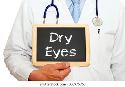 Dry Eyes - Doctor With Chalkboard