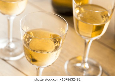 Dry French Sherry Dessert Wine In A Glass