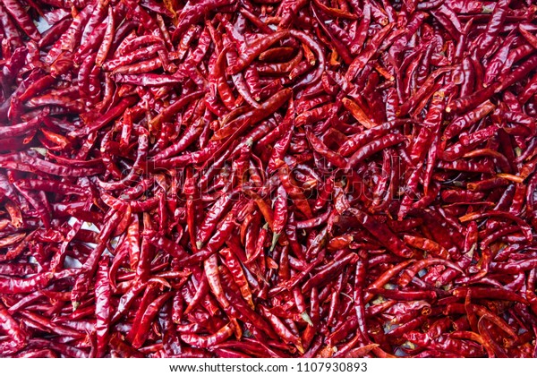 Dry Hot Chillis Background Stock Photo 1107930893 | Shutterstock