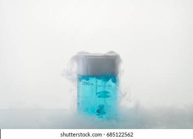 Dry Ice In Beaker