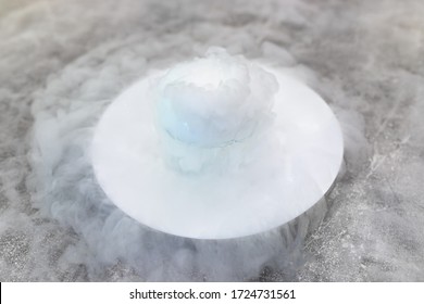 Dry Ice In A Plate