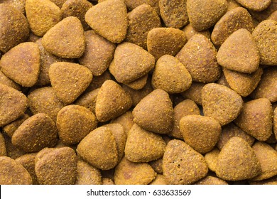 The Dry Kibble Dog Food. Top View.