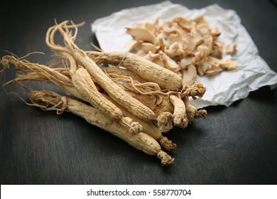 Dry Korean Ginseng.