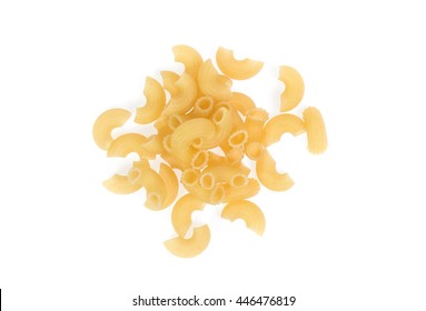 Dry Macaroni  Isolated  On White