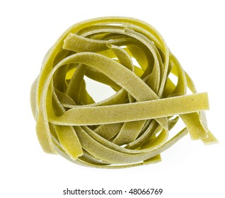  dry nest pasta on white background - Powered by Shutterstock
