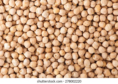 Dry Organic Chickpeas Background.