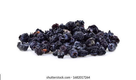 Dry Rot Blueberry On White Background