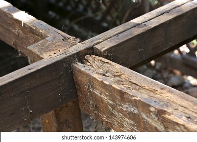 Dry Rot In Outdoor Deck Support