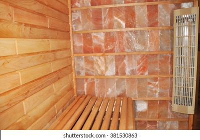 Dry Salt Sauna. An infrared himalayan salt sauna uses heaters to emit an infrared radiant for salt therapy.