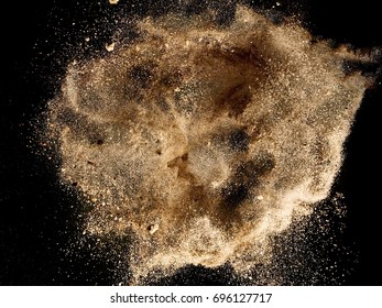 Dry Sand Explosion, Top View