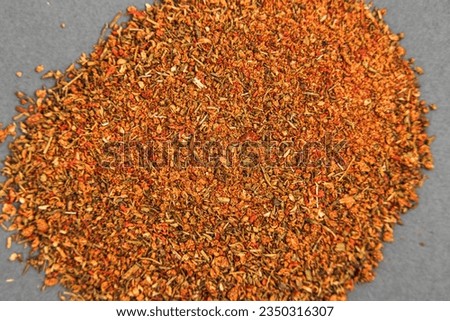dry seasoning for chicken on a gray background