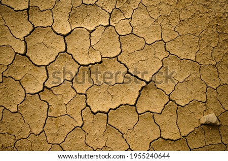 Dry soil due to degradation