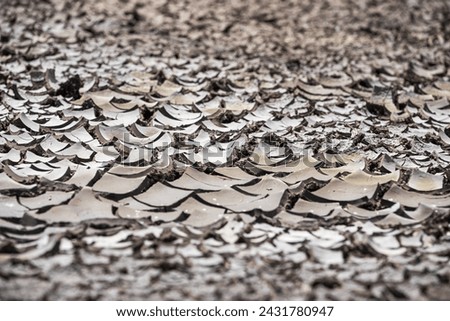 Similar – Image, Stock Photo dry soil without plants close up