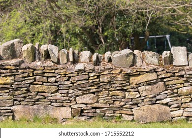 A Dry Stone Wall In The Sun