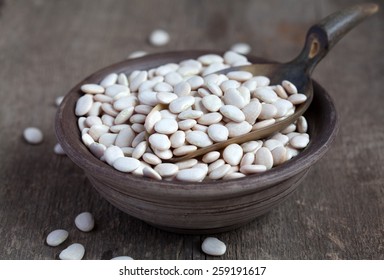 Dry White Baby Lima Beans Clay Stock Photo 259191647 | Shutterstock