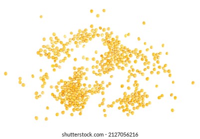 Semillas mostaza amarillas secas